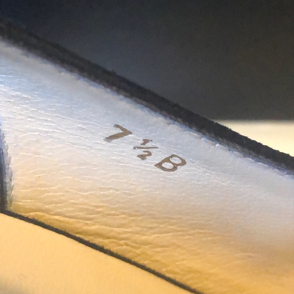 Chanel Cambon sling backs black suede with black patent toe EUC box & 2 dust bag - Picture 7 of 14